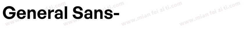 General Sans字体转换